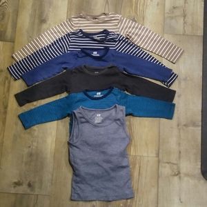 H&M Organic cotton6-9m bundle striped long sleave